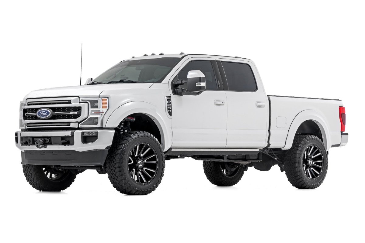 Ford F-250 Super Duty Fender Flares - Rough Country - Sport - D1 Stone Gray - '17-'22